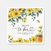 Bedoeld voor Bee Vrijgezellenfeest Servet (Voorkant)