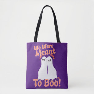 Bedoeld voor Boo Cartoon Halloween Ghostsin Love Tote Bag