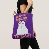 Bedoeld voor Boo Cartoon Halloween Ghostsin Love Tote Bag (Dichtbij)