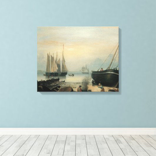 Bedoeld voor reparaties, Duncan's Point, Glouceste Canvas Afdruk (Insitu (Houten vloer))