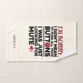 Bedoelde niet om uw Buttonnen sarcastisch prijsopg Handdoek (Handdoek)