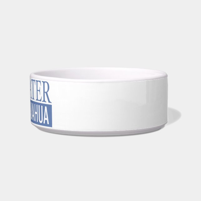 bedorven Chihuahua Voerbakje (Rechts)