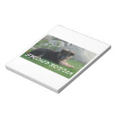bedorven duitse herder notitieblok (Linkerzijde)