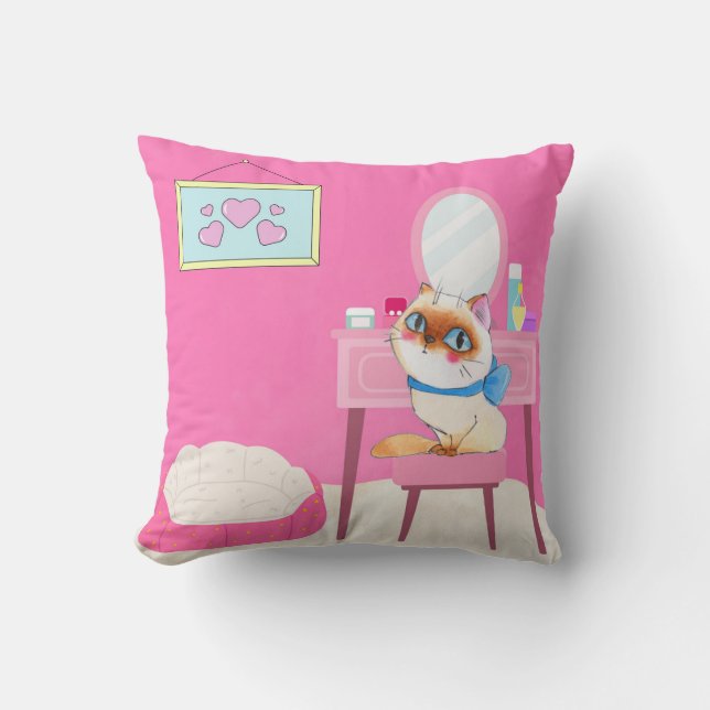 bedorven Katten Sierkussen (Voorkant)