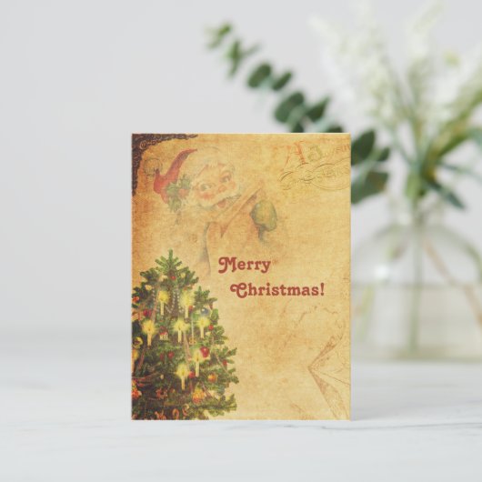  bedorven kerstboomkerstkerstkerstkerstman briefkaart (Staand voorkant)