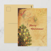  bedorven kerstboomkerstkerstkerstkerstman briefkaart (Voorkant / Achterkant)