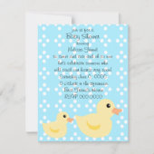 Bedotted Duck in Blue Kaart (Voorkant)