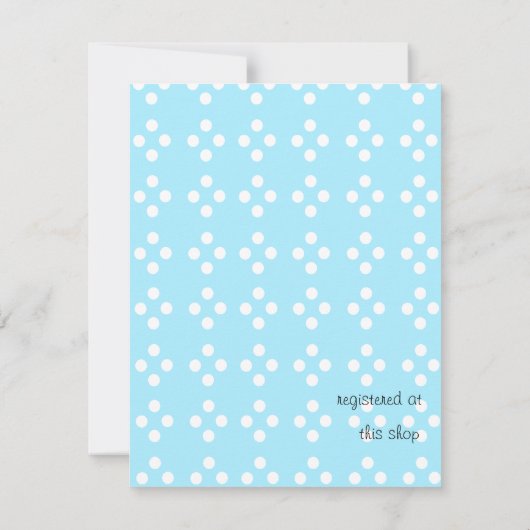 Bedotted Duck in Blue Kaart (Achterkant)