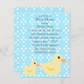 Bedotted Duck in Blue Kaart (Voorkant / Achterkant)