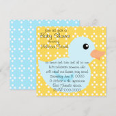 Bedotted Duck in Blue Kaart (Voorkant / Achterkant)