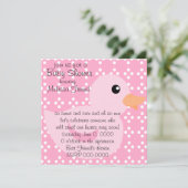 Bedotted Duck in Pink Kaart (Staand voorkant)