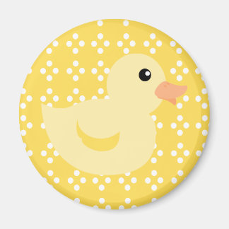Bedotted Duck in Yellow Magneet
