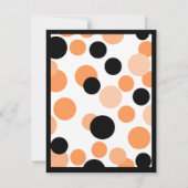 Bedotted Halloween Invites Kaart (Achterkant)