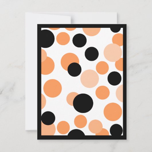 Bedotted Halloween Invites Kaart (Achterkant)