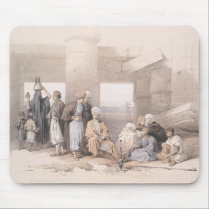 Bedouin Family bij de tempel van Amun, Thebes, Egy Muismat