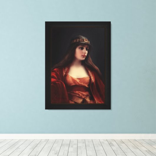 Bedouin Girl van Luis Ricardo Falero Canvas Afdruk (Insitu (Houten vloer))