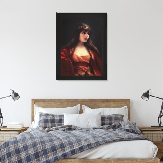 Bedouin Girl van Luis Ricardo Falero Canvas Afdruk (Insitu (Slaapkamer))