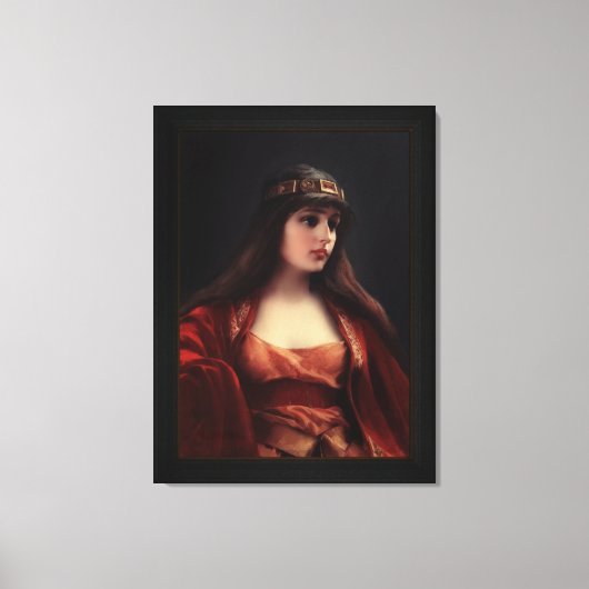 Bedouin Girl van Luis Ricardo Falero Canvas Afdruk (Voorkant)