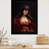 Bedouin Girl van Luis Ricardo Falero Poster (Keuken)