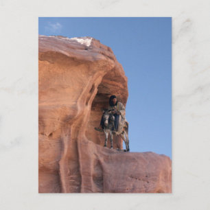 Bedouin in Petra Briefkaart
