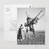 Bedouin man en kameel, Syrië Briefkaart (Voorkant / Achterkant)