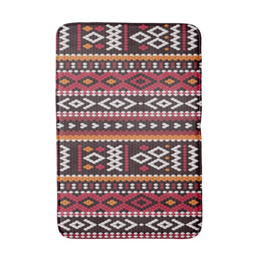 Bedouin Sadu Fabric Pattern Badmat (Voorkant Verticaal)