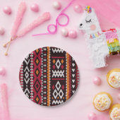Bedouin Sadu Fabric Pattern Papieren Bordje (Feest)