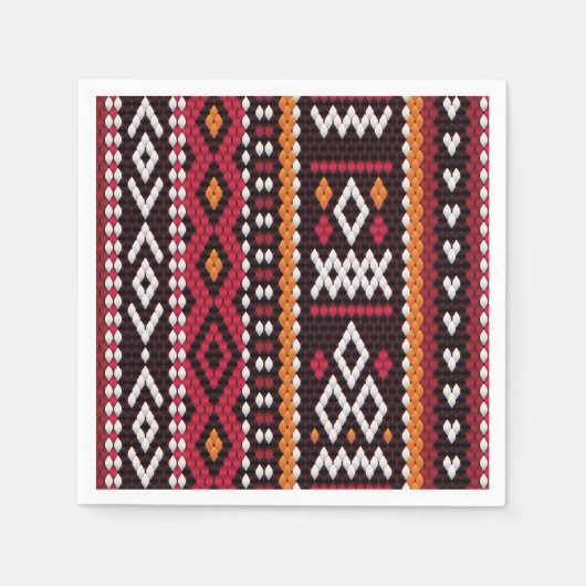 Bedouin Sadu Fabric Pattern Servet (Voorkant)