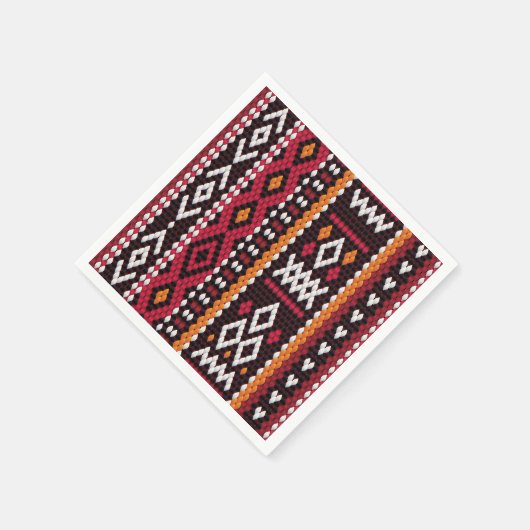 Bedouin Sadu Fabric Pattern Servet (Hoek)