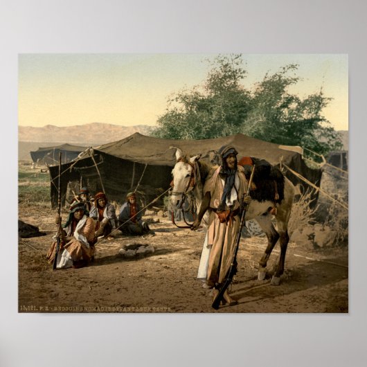 Bedouin Tent in het Heilige Land Poster (Voorkant)