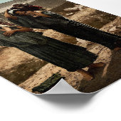 Bedouins en kinderen buiten de tent, Heilig Land,  Poster (Hoek)