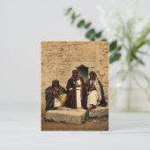 Bedouins uit het district Jordanië, Heilig Land, w Briefkaart (Staand voorkant)