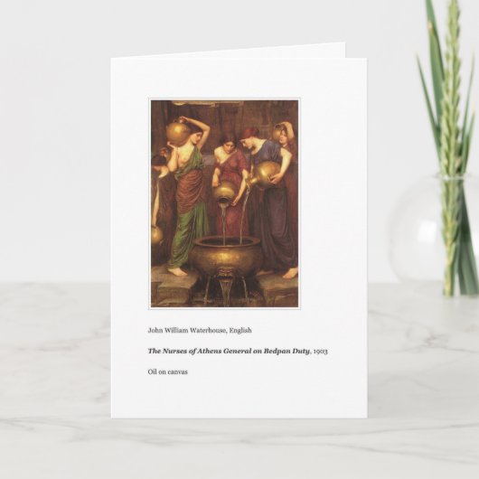 BEDPAN DUTY GET WELL SOON KAART (Voorkant)