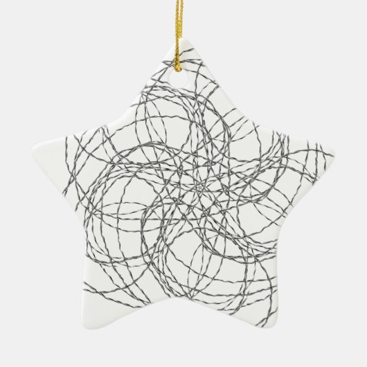Bedraad Keramisch Ornament (Voorkant)