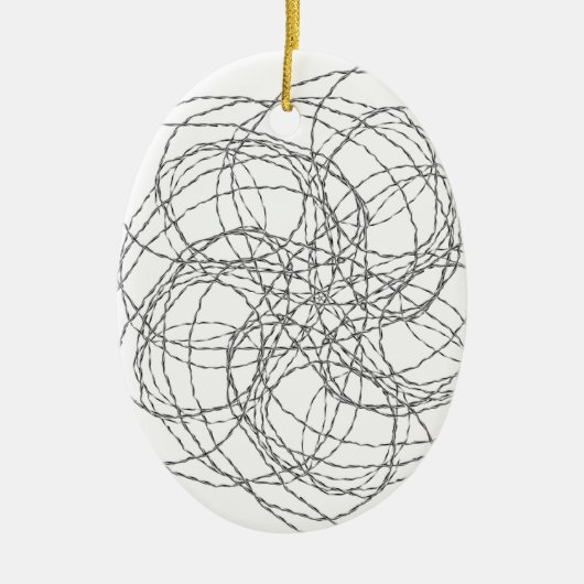 Bedraad Keramisch Ornament (Voorkant)