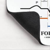 Bedraad voor hartslag (ECG/EKG Sinus Rhythm) Muismat (Hoek)