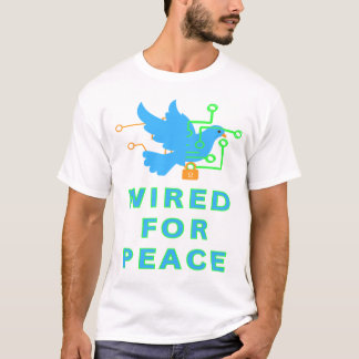 Bedraad voor vrede t-shirt