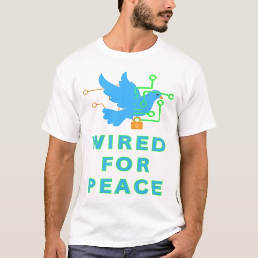 Bedraad voor vrede t-shirt (Voorkant)