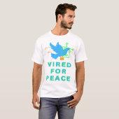 Bedraad voor vrede t-shirt (Voorkant volledig)
