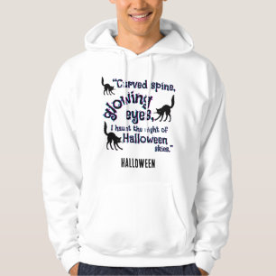 Bedrade kat in Halloween bewerkbaar Hoodie