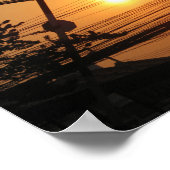 Bedrade zonsondergang ... Krung Thep, Thailand Poster (Hoek)