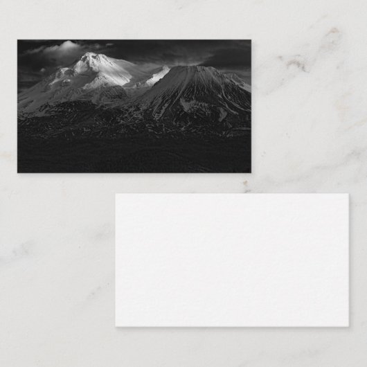 BEDRAG SHASTA IN ZWARTE EN WITTE VISITEKAARTJE (Voorkant / Achterkant)