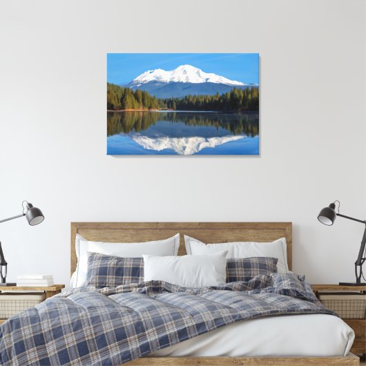 BEDRAG SHASTA OPGENOMEN CANVAS AFDRUK (Insitu (Slaapkamer))