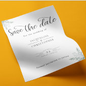 Bedrag voor weddenschap Eucalyptus Opslaan datum Flyer