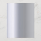 Bedrag zilveren witte rozen in het bruiloft Menu (Achterkant)