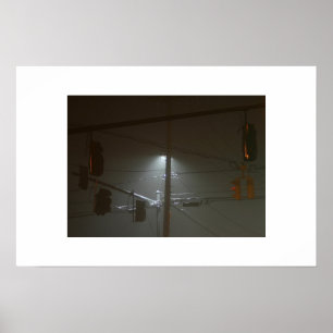 Bedragen in de mist poster