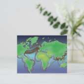 Bedragen van de wereld - Onderzeese kabels Briefkaart (Staand voorkant)