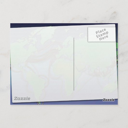 Bedragen van de wereld - Onderzeese kabels Briefkaart (Achterkant)