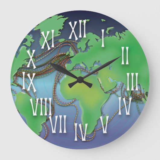 Bedragen van de wereld - Onderzeese kabels Grote Klok (Voorkant)