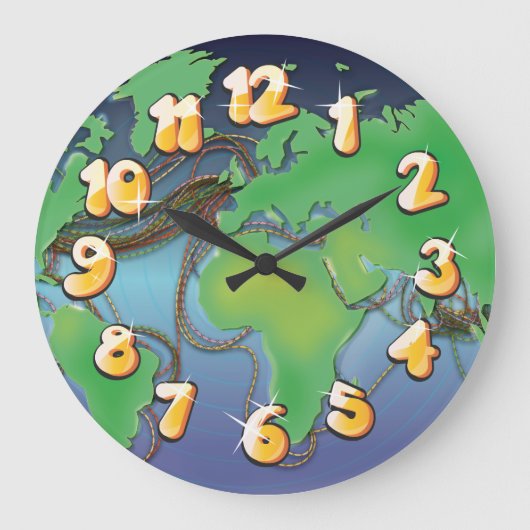 Bedragen van de wereld - Onderzeese kabels Grote Klok (Voorkant)